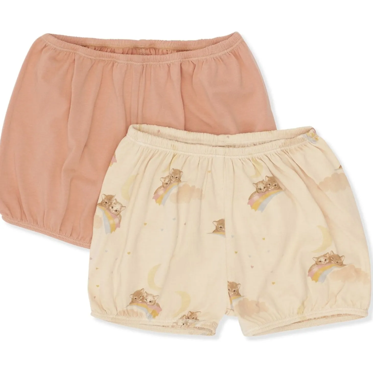 Konges Sløjd 2 Pak Basic Bloomers - Rainbow Kitty*Born Bukser & Shorts