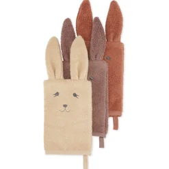Konges Sløjd 3 Pak Vaskeklude Dyr - Bunny* Tilbehør Til Badet