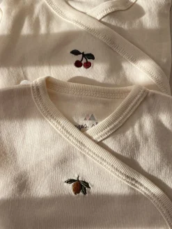 Konges Sløjd Barselsgave Med Body, Hue Og Nusseklud - Off White*Born Overdele