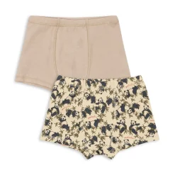 Konges Sløjd Basic 2-Pak Boksershorts - Panda/Oxford Tan*Born Sokker & Undertøj