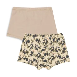 Konges Sløjd Basic 2-Pak Boksershorts - Panda/Oxford Tan*Born Sokker & Undertøj