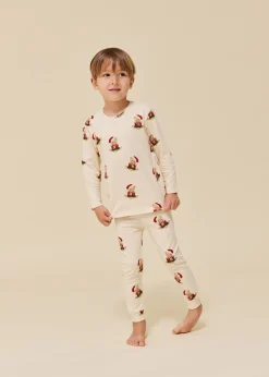 Konges Sløjd Basic Saet Med Bluse/Bukser - Christmas Teddy*Born Overdele