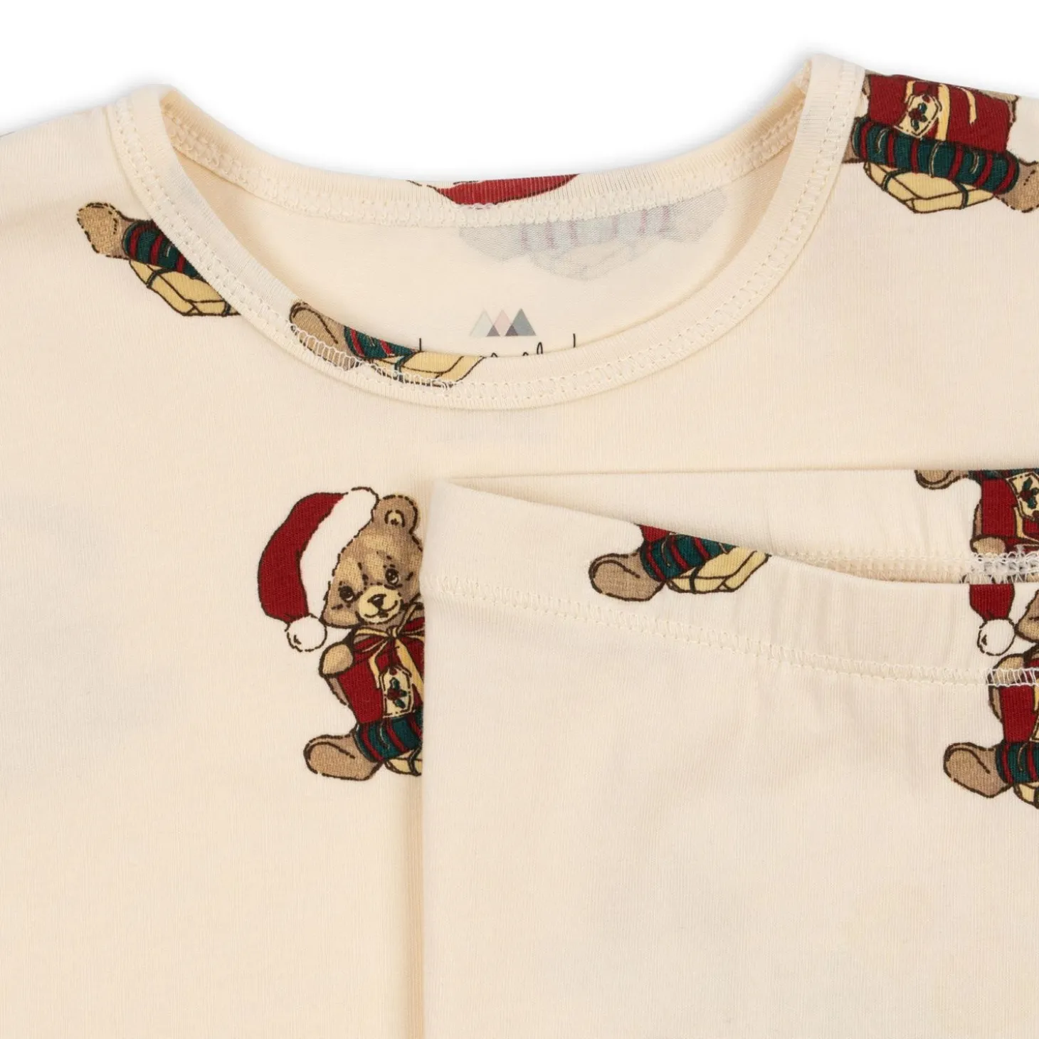 Konges Sløjd Basic Saet Med Bluse/Bukser - Christmas Teddy*Born Overdele