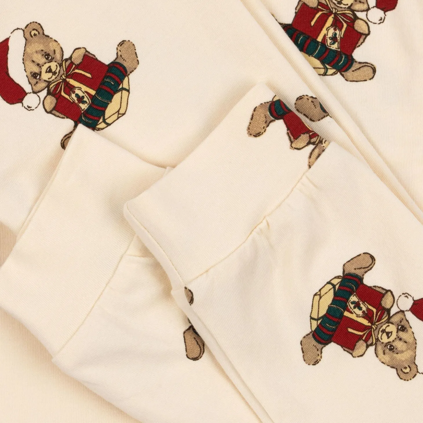 Konges Sløjd Basic Saet Med Bluse/Bukser - Christmas Teddy*Born Overdele