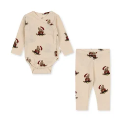 Konges Sløjd Basic Saet Til Nyfodte - Christmas Teddy*Born Overdele