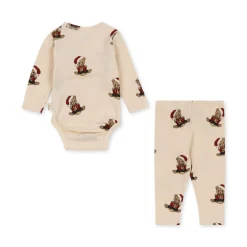 Konges Sløjd Basic Saet Til Nyfodte - Christmas Teddy*Born Overdele