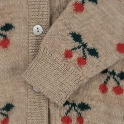 Konges Sløjd Belou Strikket Cardigan Med Kirsebaer - Cherry*Born Cardigans