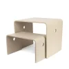 Konges Sløjd Bornebord Med Skammel - Beige Grey* Dekoration & Indretning