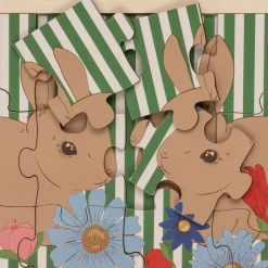 Konges Sløjd Bunny Puslespil I Trae - Bunny Tokki* Pusler & Spil