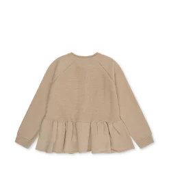 Konges Sløjd Cabby Cardigan Med Flaeser - Almond Milk*Born Cardigans