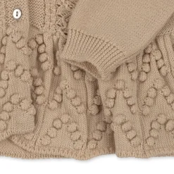 Konges Sløjd Cabby Cardigan Med Flaeser - Almond Milk*Born Cardigans