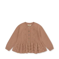 Konges Sløjd Cabby Cardigan Med Flaeser - Maple Sugar*Born Cardigans