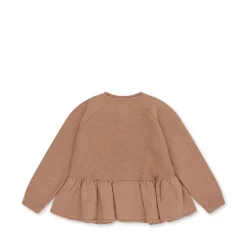Konges Sløjd Cabby Cardigan Med Flaeser - Maple Sugar*Born Cardigans