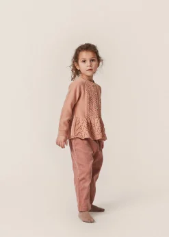 Konges Sløjd Cabby Cardigan Med Flaeser - Maple Sugar*Born Cardigans