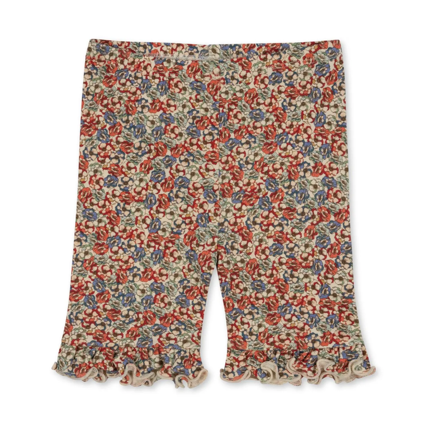 Konges Sløjd Classic Korte Leggings Med Flaeser - Rosier Rouge*Born Bukser & Shorts