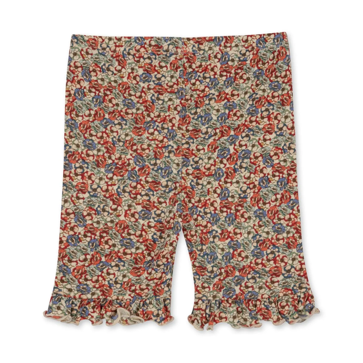 Konges Sløjd Classic Korte Leggings Med Flaeser - Rosier Rouge*Born Bukser & Shorts