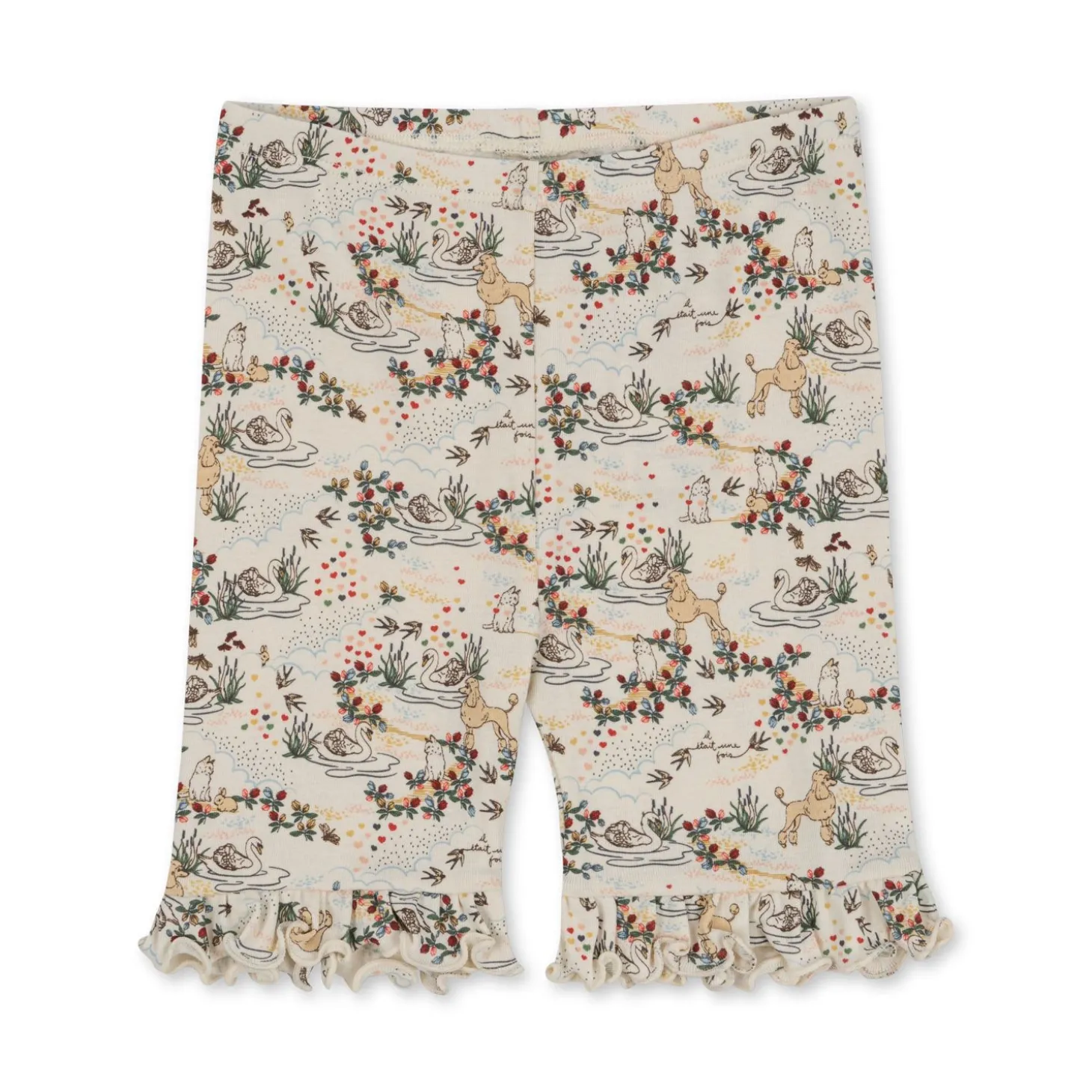 Konges Sløjd Classic Korte Leggings Med Flaeser - Mizumi*Born Bukser & Shorts