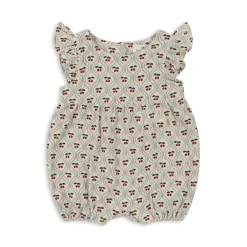 Konges Sløjd Coco Romper Med Flaeser - Cherry Motif*Born Heldragter