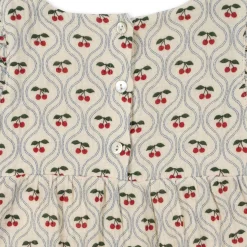 Konges Sløjd Coco Romper Med Flaeser - Cherry Motif*Born Heldragter