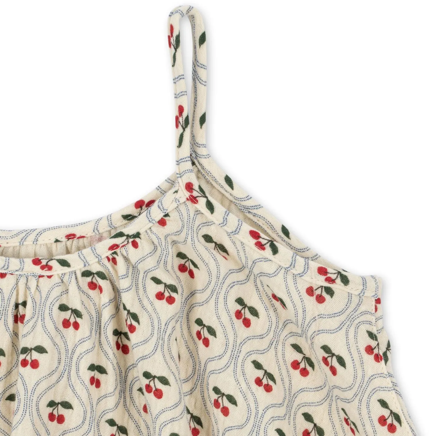 Konges Sløjd Coco Stropkjole - Cherry Motif*Born Kjoler & Nederdele