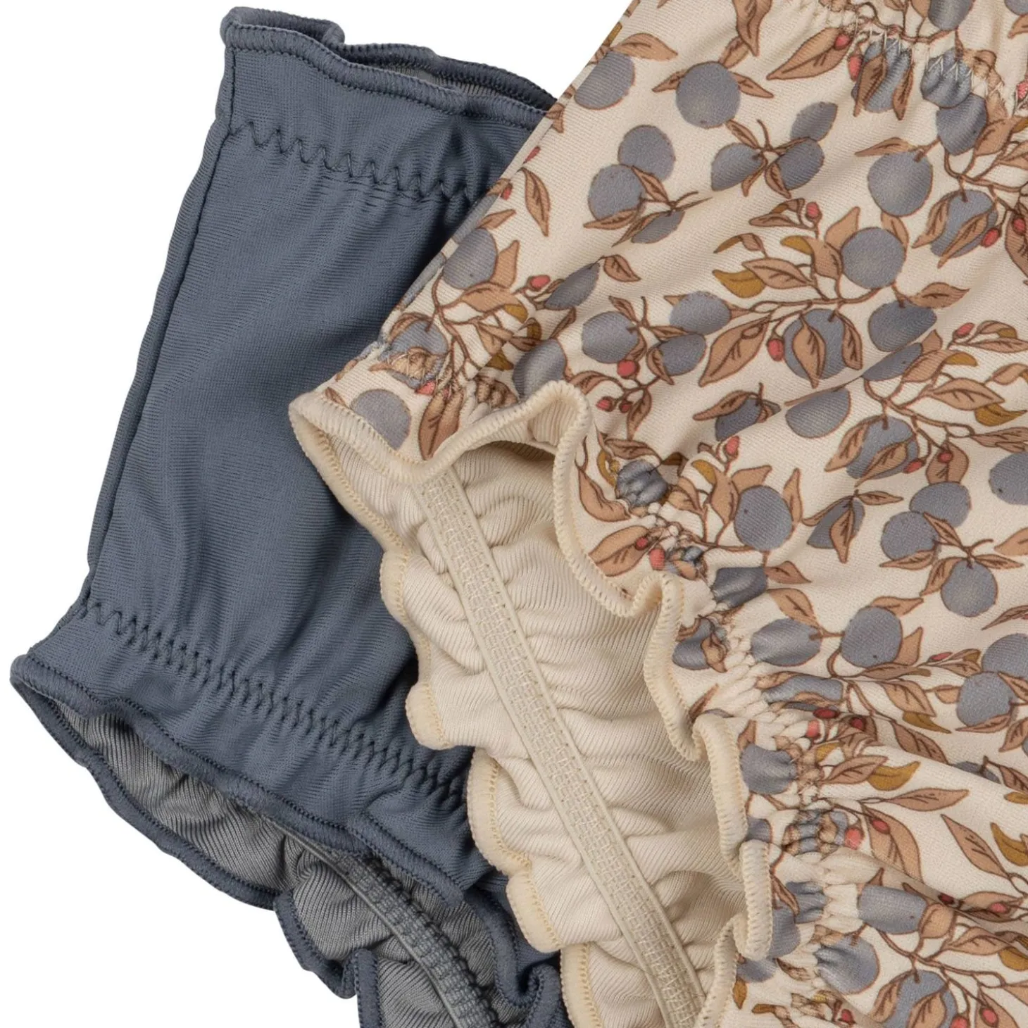 Konges Sløjd Collette 2-Pak Bikiniunderdel Til Baby - Orangery Blue*Born Badebukser & Bluser