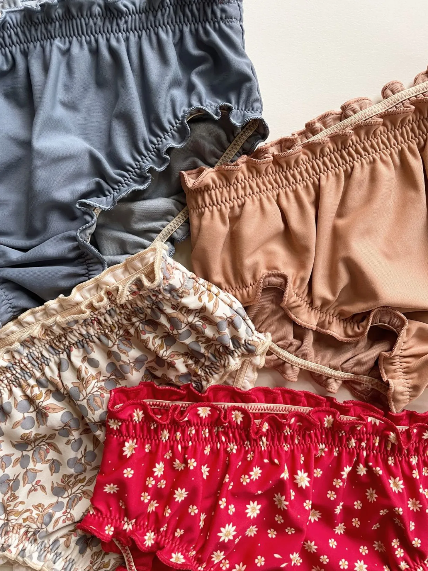 Konges Sløjd Collette 2-Pak Bikiniunderdel Til Baby - Orangery Blue*Born Badebukser & Bluser