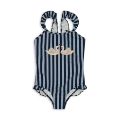 Konges Sløjd Dea Badedragt Med Flaeser - Navy Stripe*Born Badedragter & Bikinis