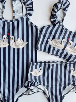 Konges Sløjd Dea Bikini Med Flaeser - Navy Stripe*Born Badedragter & Bikinis