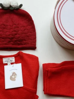 Konges Sløjd Dio Saet I Cashmere - Ruby Red*Born Overdele