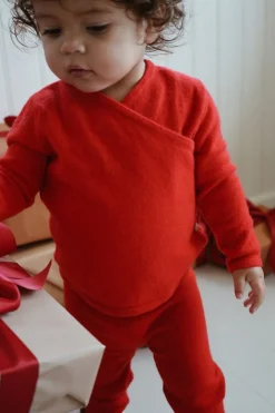 Konges Sløjd Dio Saet I Cashmere - Ruby Red*Born Overdele