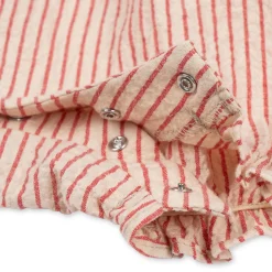 Konges Sløjd Ellie Heldragt Med Flaeser - Amour Stripe*Born Heldragter