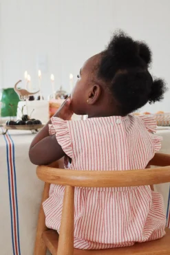 Konges Sløjd Ellie Heldragt Med Flaeser - Amour Stripe*Born Heldragter