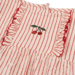 Konges Sløjd Ellie Heldragt Med Flaeser - Amour Stripe*Born Heldragter