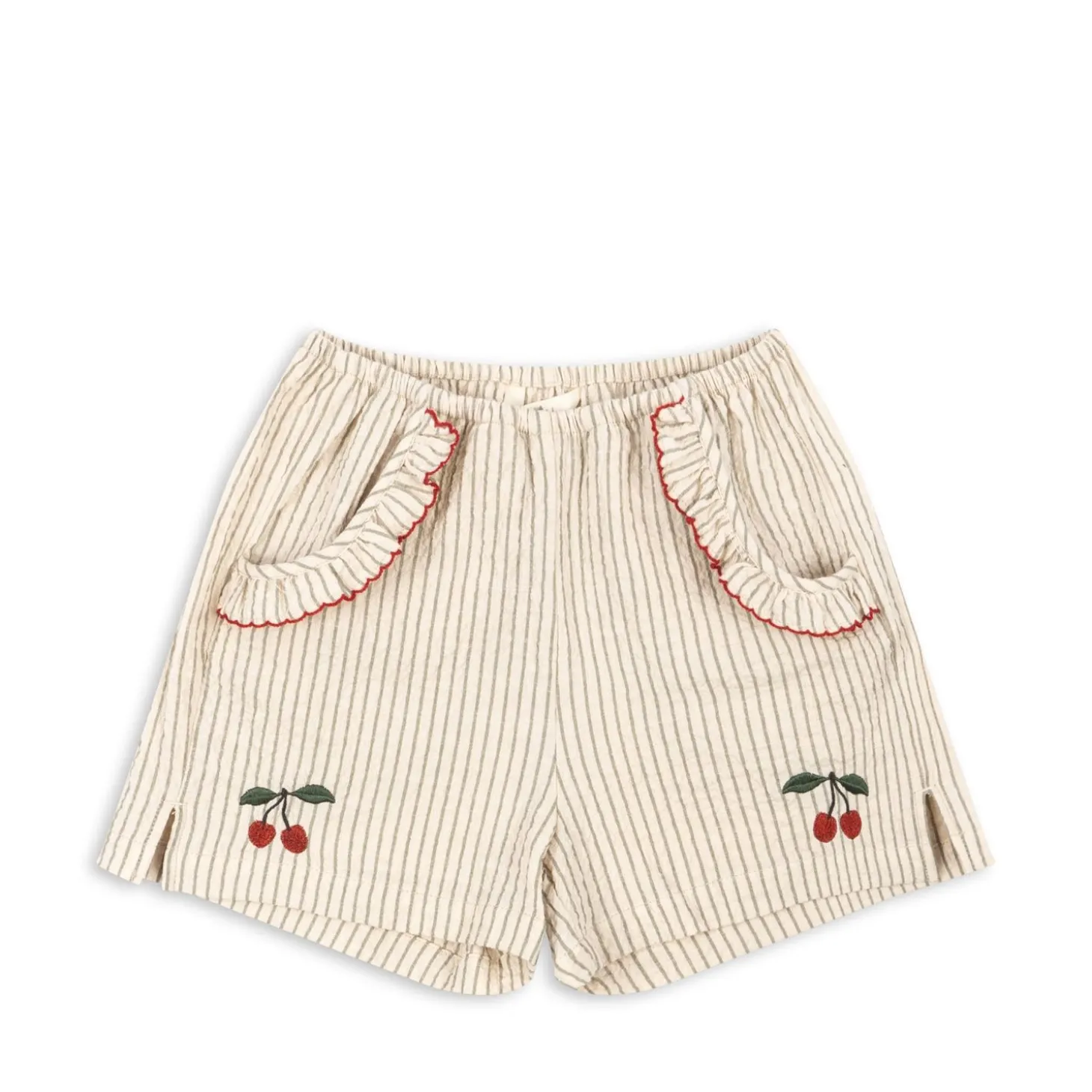 Konges Sløjd Ellie Shorts Med Flaeser - Tea Stripe*Born Bukser & Shorts