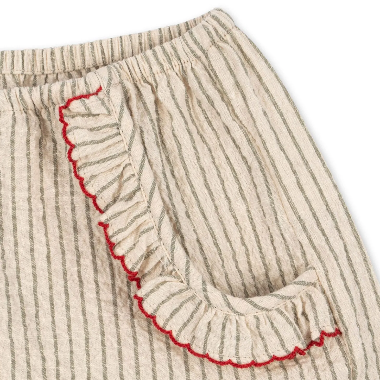 Konges Sløjd Ellie Shorts Med Flaeser - Tea Stripe*Born Bukser & Shorts