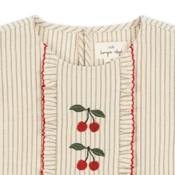Konges Sløjd Ellie Top Med Flaeser - Tea Stripe*Born Overdele