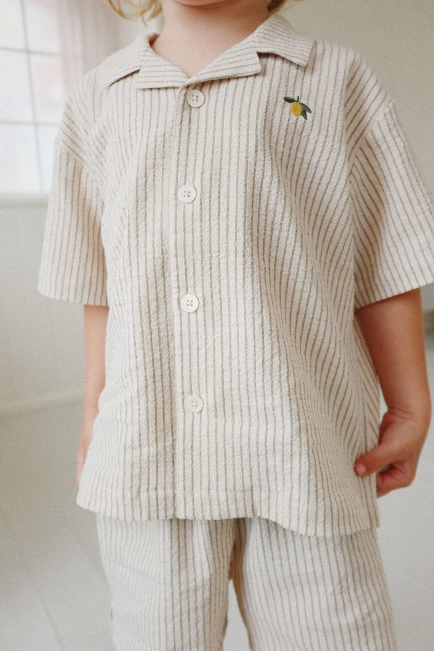Konges Sløjd Elliot Ss Skjorte - Tea Stripe*Born Overdele