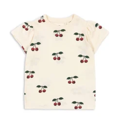 Konges Sløjd Famo T-Shirt Med Pufaermer - Ma Grande Cerise*Born Overdele