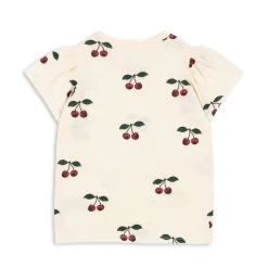 Konges Sløjd Famo T-Shirt Med Pufaermer - Ma Grande Cerise*Born Overdele