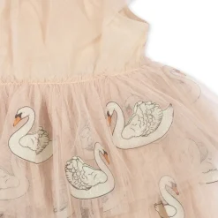 Konges Sløjd Fayette Kjole - Swan Glitter*Born Kjoler & Nederdele