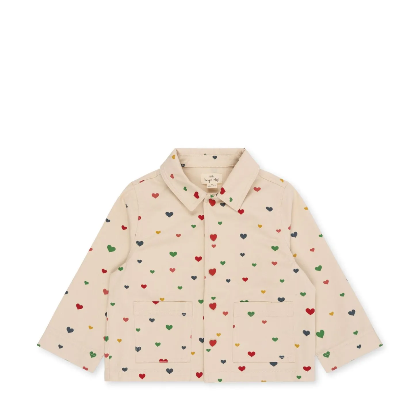Konges Sløjd Fen Skjortejakke - Multi Heart Blush*Born Overdele
