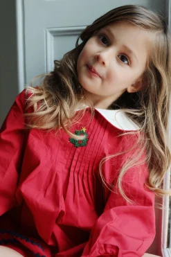 Konges Sløjd Festive Emeline Kjole - Savy Red*Born Kjoler & Nederdele