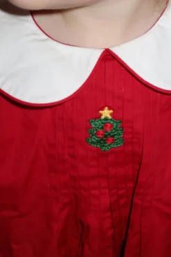 Konges Sløjd Festive Emeline Kjole - Savy Red*Born Kjoler & Nederdele