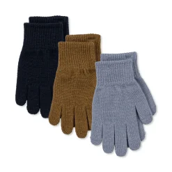 Konges Sløjd Filla Handsker - Shitake/Stormy/Naval*Born Vinter-Accessories