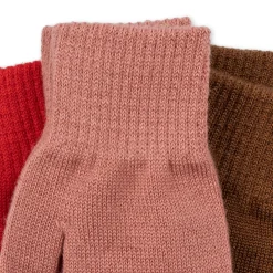 Konges Sløjd Filla Vanter - Rose/Pecan/Scarlet*Born Vinter-Accessories