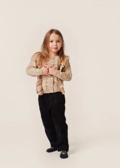 Konges Sløjd Fiol Cardigan Med Flaeser - Moonlight*Born Cardigans