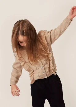 Konges Sløjd Fiol Cardigan Med Flaeser - Moonlight*Born Cardigans