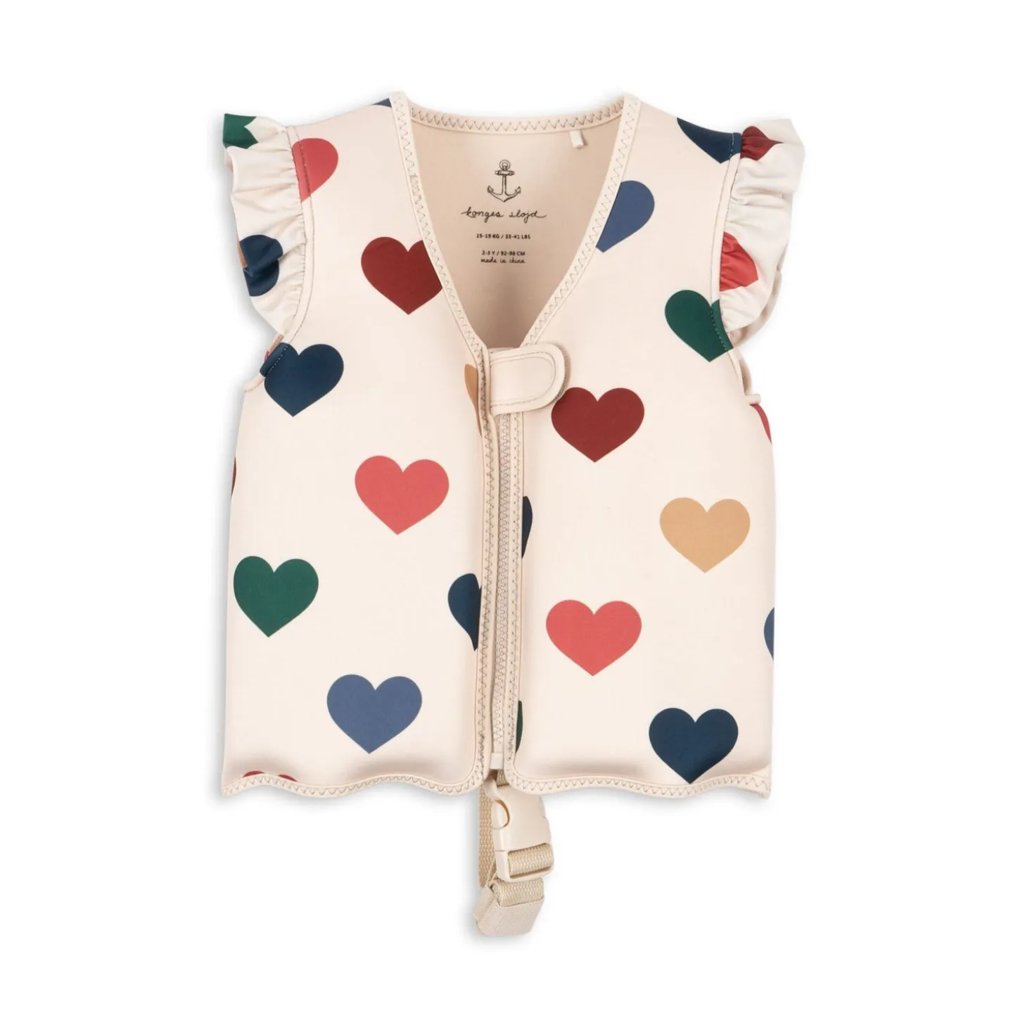 Konges Sløjd Flydevest I Neopren Med Flaeser - Bon Coeur Colore*Born Svømmeveste