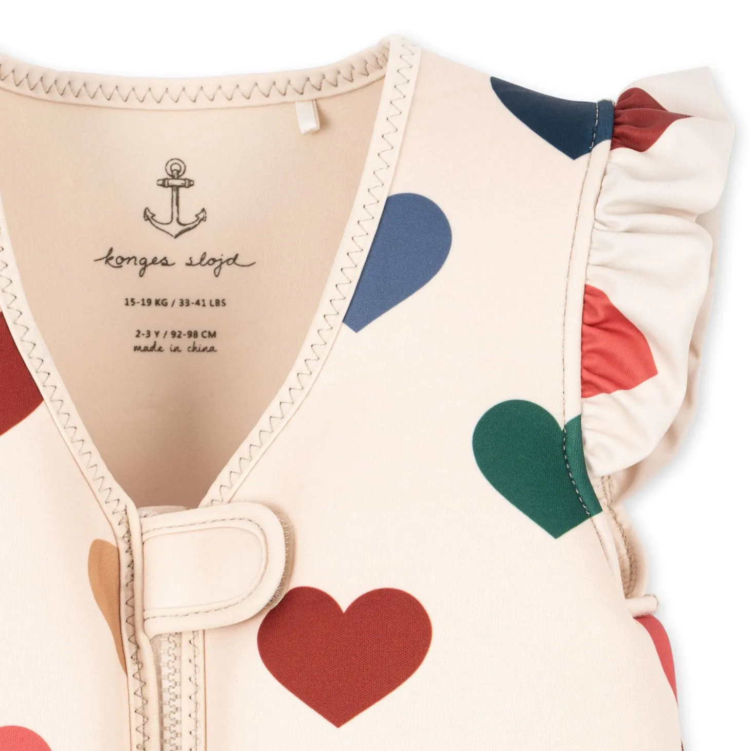 Konges Sløjd Flydevest I Neopren Med Flaeser - Bon Coeur Colore*Born Svømmeveste