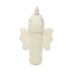 Konges Sløjd Frotte Unicorn Rangle - Beige* Aktivitetslegetøj